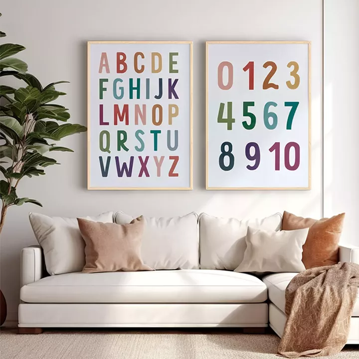 Wall art in frame Yuema pakoworld diptyque with digital print 33x1.5x48cm