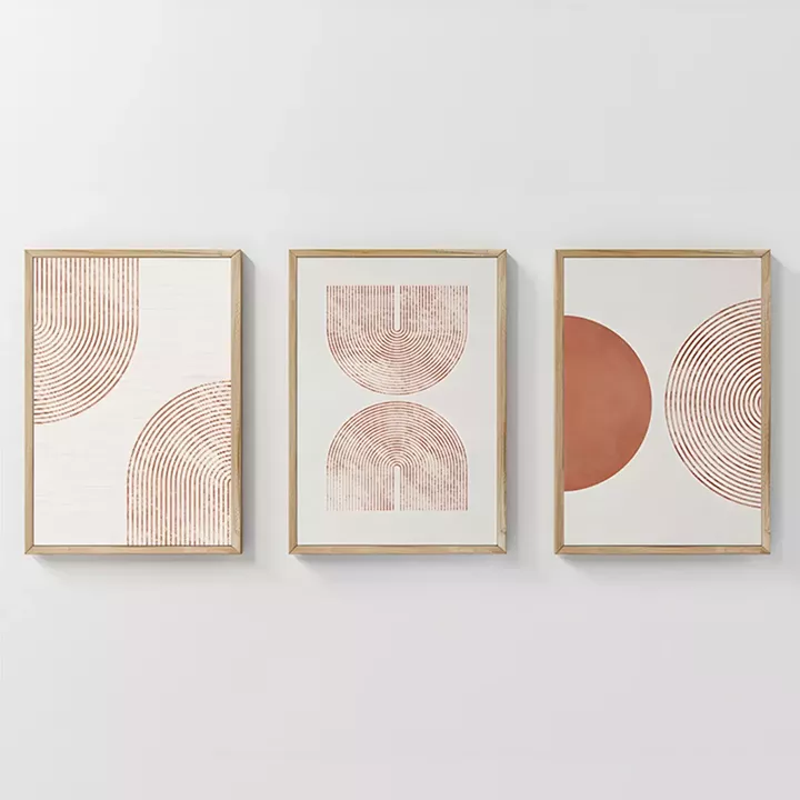 Wall art in frame Chilen pakoworld triptyque with digital print 33x1.5x48cm