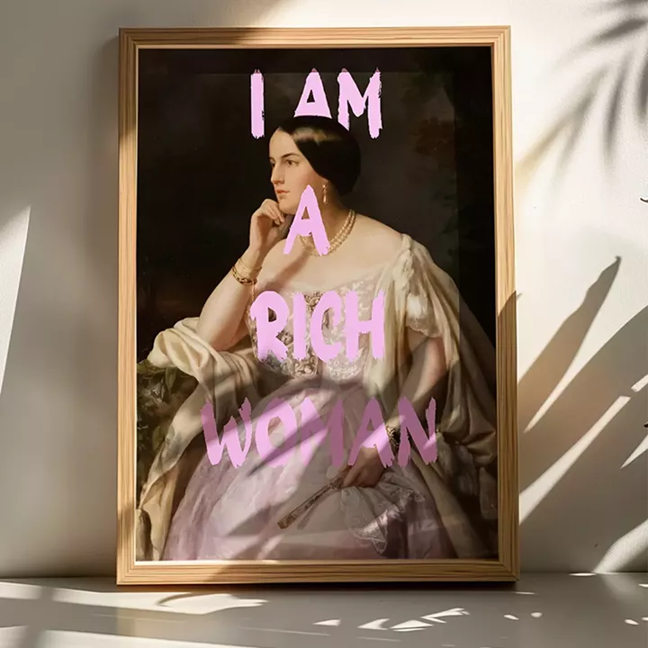 Wall art in frame Richy pakoworld with digital print 33x1.5x48cm