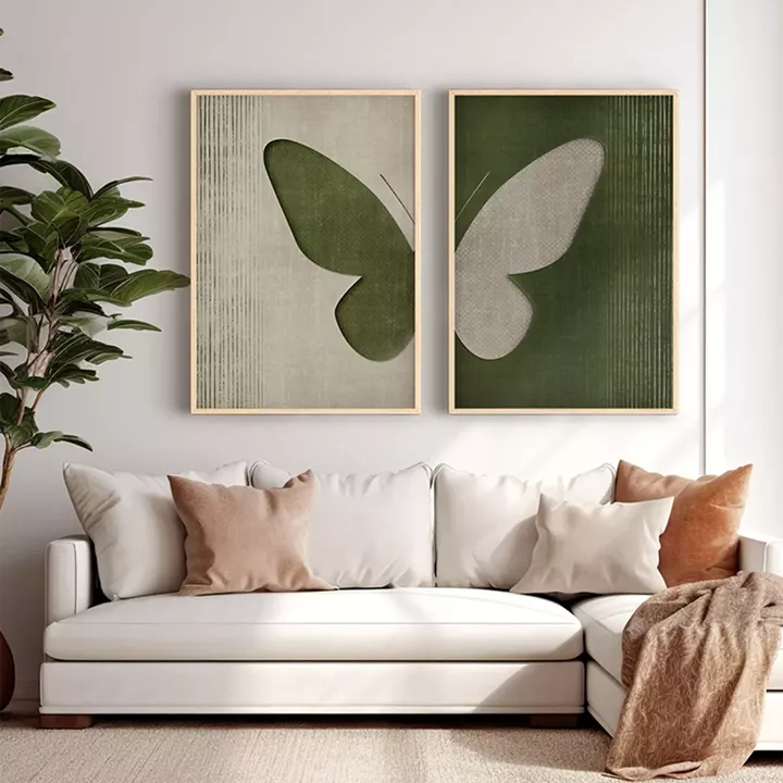 Πίνακας Obsen pakoworld δίπτυχος με ψηφιακή εκτύπωση και πλαίσιο 33x1.5x48εκ