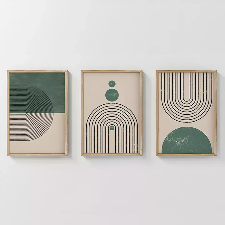 Πίνακας Malecy pakoworld τρίπτυχος με ψηφιακή εκτύπωση και πλαίσιο 33x1.5x48εκ