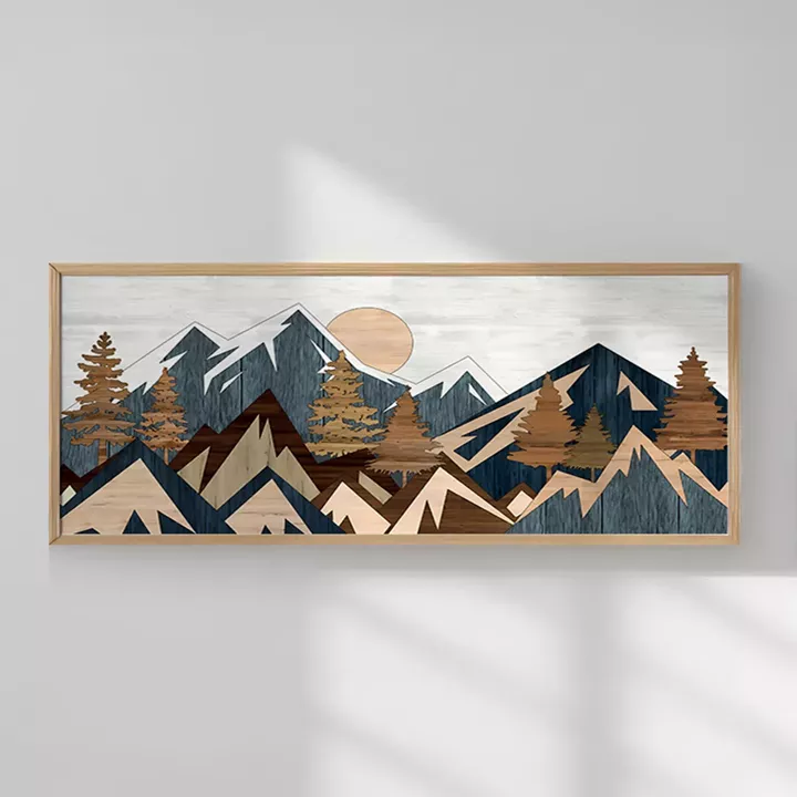 Wall art in frame Uelia pakoworld with digital print 70x2x33cm