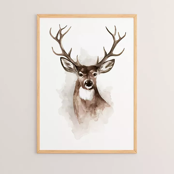 Wall art in frame Deereby pakoworld with digital print 33x1.5x48cm