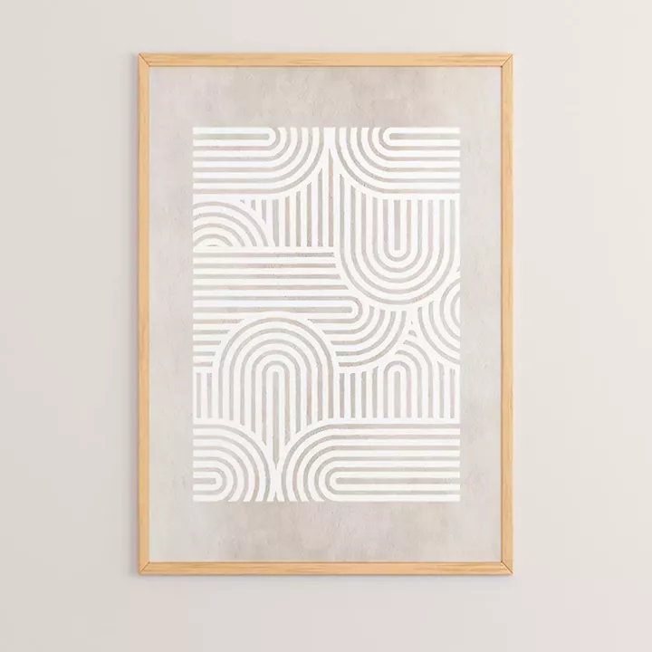 Wall art in frame Liny pakoworld with digital print 33x1.5x48cm