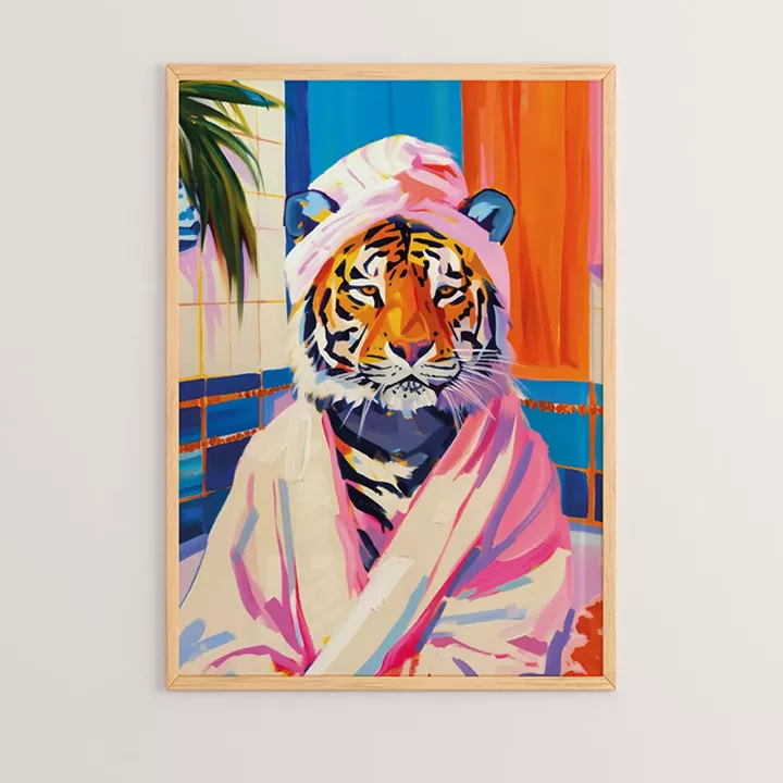 Wall art in frame Olenth pakoworld with digital print 33x1.5x48cm