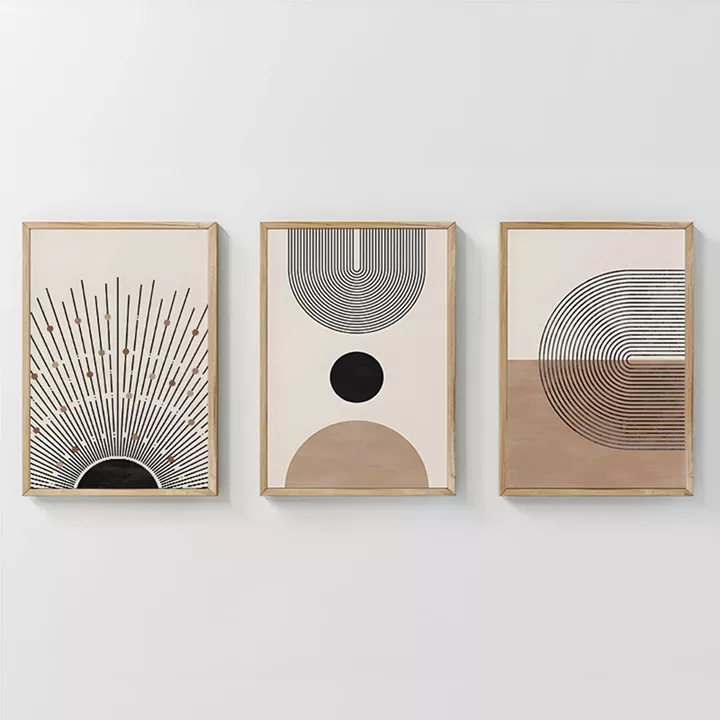 Πίνακας Lagon pakoworld τρίπτυχος με ψηφιακή εκτύπωση και πλαίσιο 33x1.5x48εκ