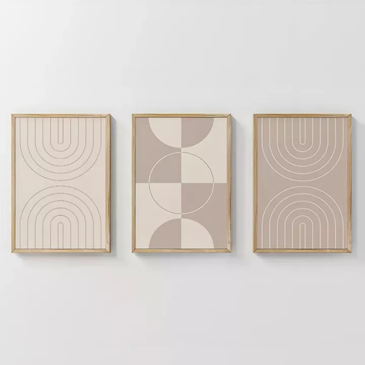 Πίνακας Zenzia  pakoworld τρίπτυχος με ψηφιακή εκτύπωση και πλαίσιο 33x1.5x48εκ