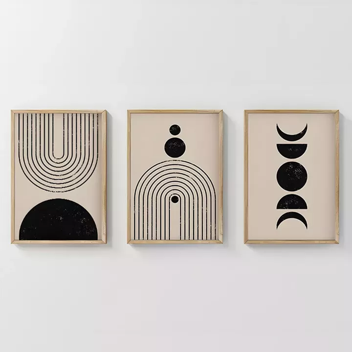 Πίνακας Aregon  pakoworld τρίπτυχος με ψηφιακή εκτύπωση και πλαίσιο 33x1.5x48εκ