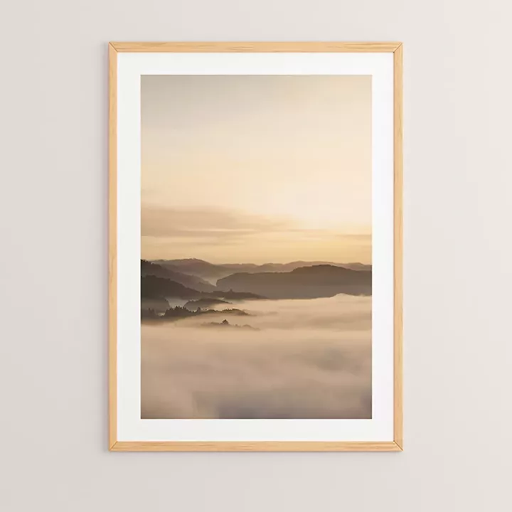 Wall art in frame Montagna pakoworld with digital print 33x1.5x48cm