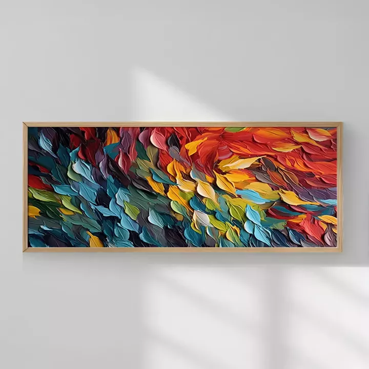 Wall art in frame Feder pakoworld with digital print 120x2x50cm