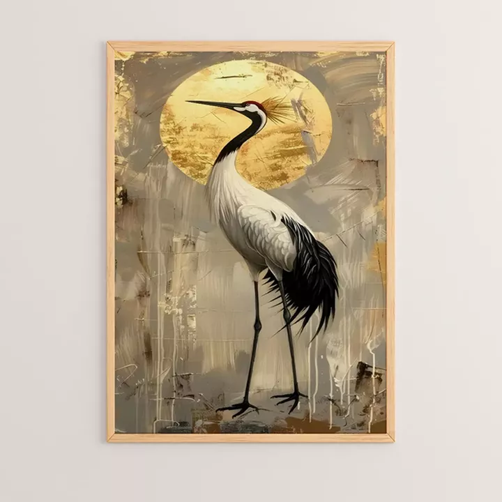 Wall art in frame Krezeo pakoworld with digital print 33x1.5x48cm