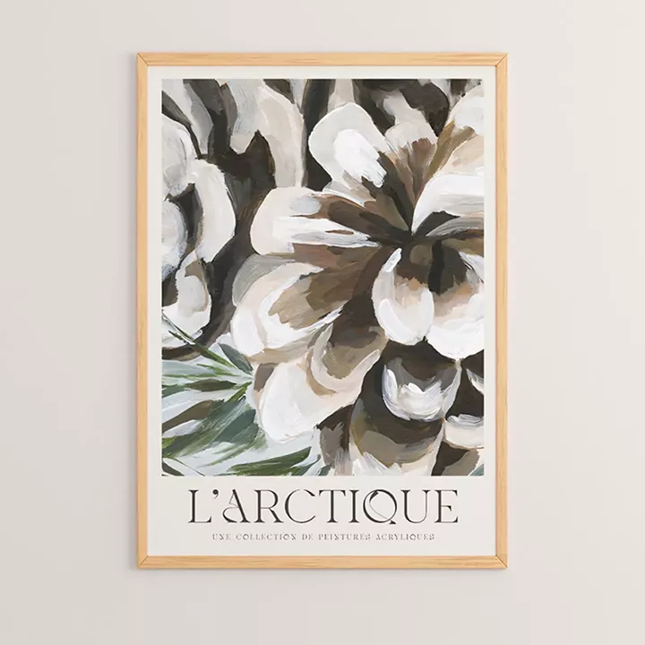 Wall art in frame Arctio pakoworld with digital print 33x1.5x48cm
