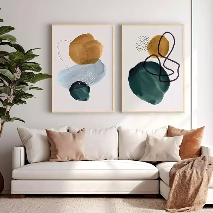 Πίνακας Cerzen pakoworld δίπτυχος με ψηφιακή εκτύπωση και πλαίσιο 33x1.5x48εκ