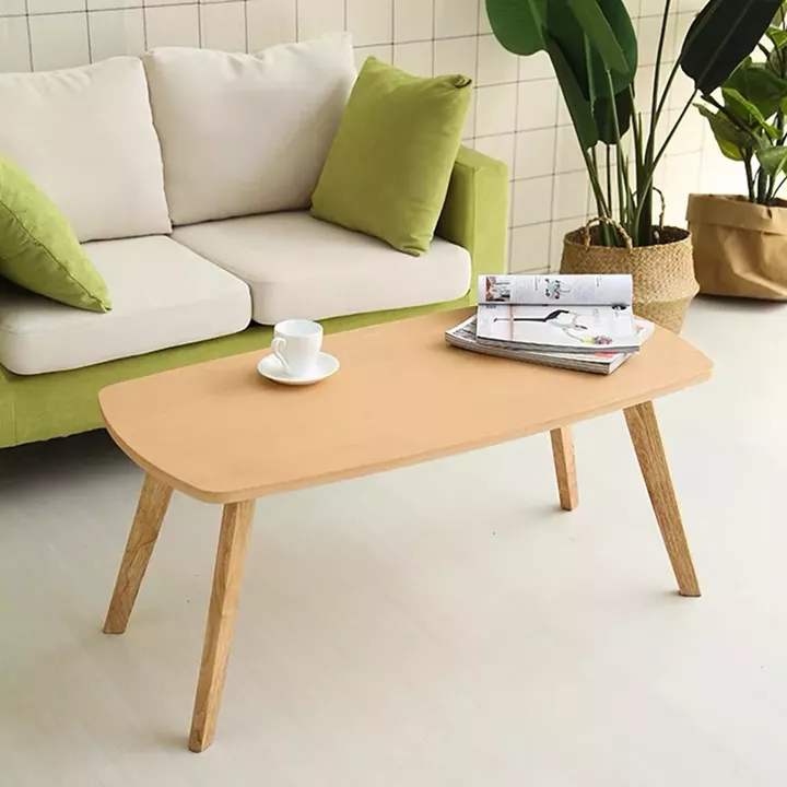Komela mdf coffee table in natural shade 100x48x45cm