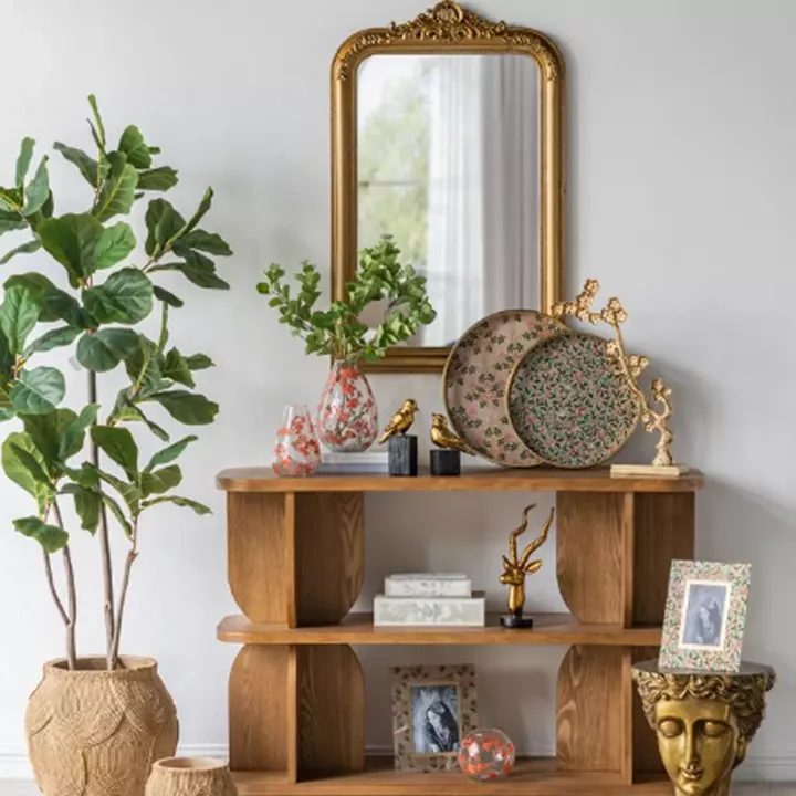 Artekko Zenn Πολύχρωμοι Διακοσμητικοί Δίσκοι με Γυάλινη Επιφάνεια (40x40x4)cm 2pcs