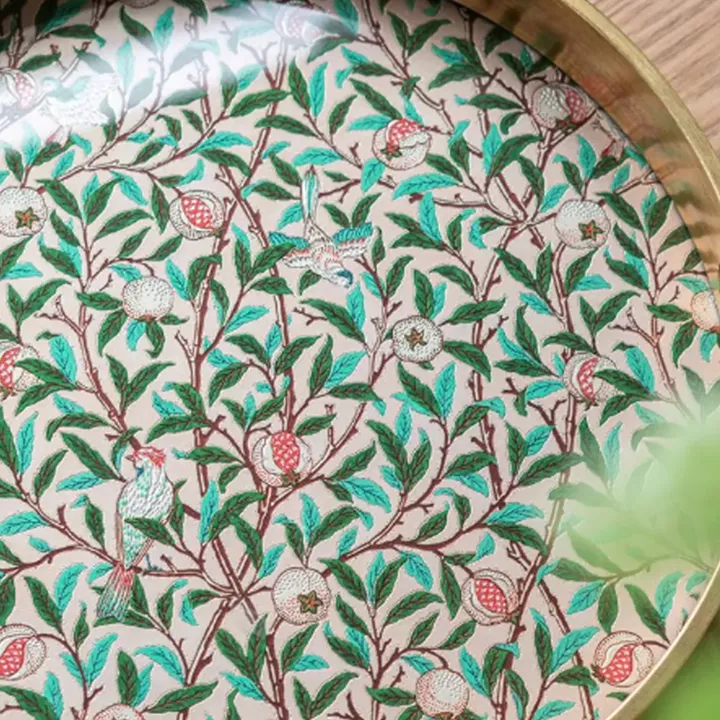 Artekko Zenn Πολύχρωμοι Διακοσμητικοί Δίσκοι με Γυάλινη Επιφάνεια (40x40x4)cm 2pcs