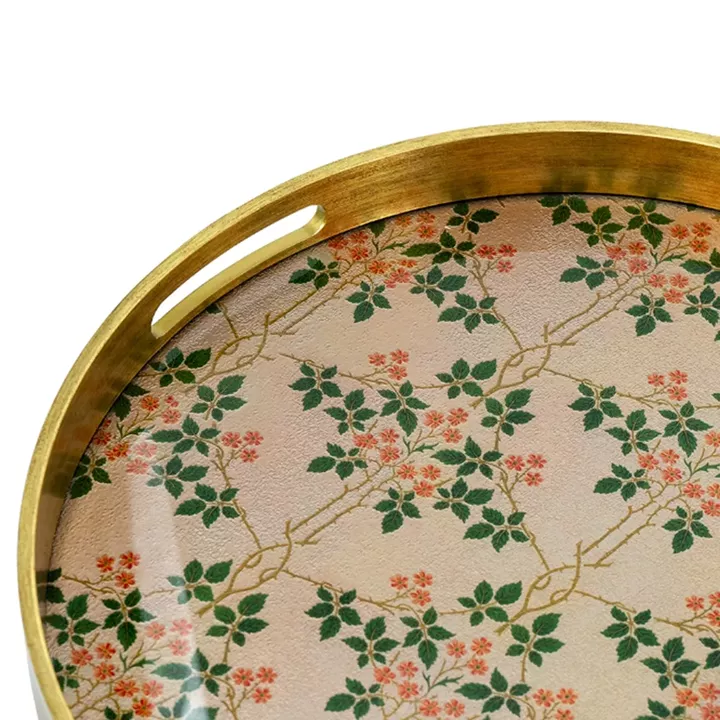 Artekko Zenn Πολύχρωμοι Διακοσμητικοί Δίσκοι με Γυάλινη Επιφάνεια (40x40x4)cm 2pcs