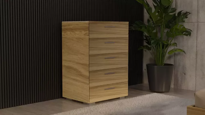 Συρταριέρα 5 συρτ. 60cm μελί