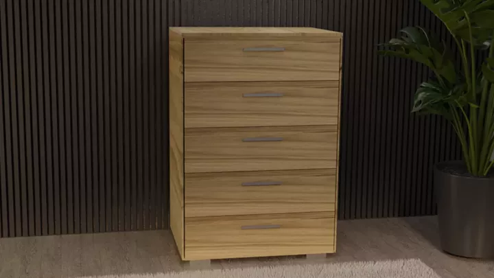 Συρταριέρα 5 συρτ. 60cm μελί