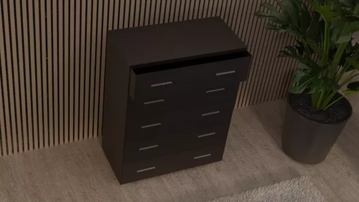 Συρταριέρα 5αρα βαθιά 90cm βεγγε