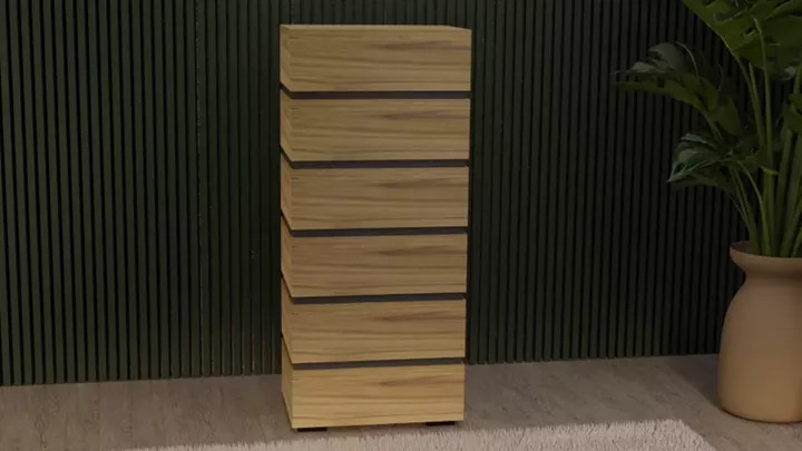 Συρταριέρα ''Venus'' 6αρα 60cm μελί