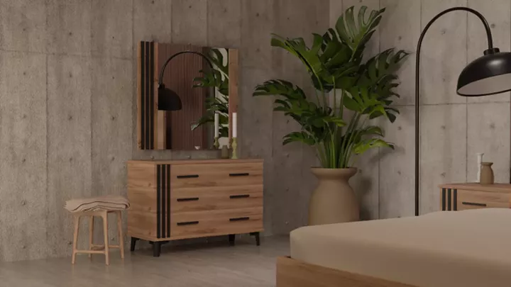 Σετ υπνοδωματίου ''Melody'' καρυδί