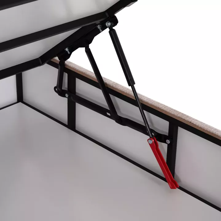 ΚΡΕΒΑΤΙ ΜΕ ΑΠΟΘ.ΧΩΡΟ DOLORES HM631.32 ΜΠΕΖ ΥΦΑΣΜΑ- ΓΙΑ ΣΤΡΩΜΑ 160x200εκ