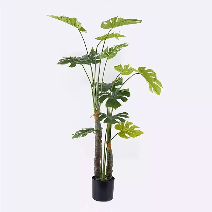 Decorative plant in pot Deliciosa I Inart green D90x160cm