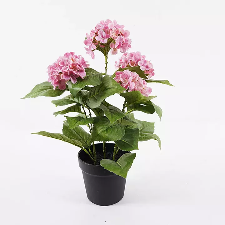 Decorative plant in a pot Hydrangea Inart pink D35x50cm