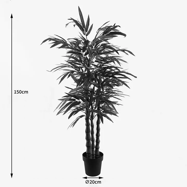 Decorative plant in a pot Arti Bamboo Inart green D70x150cm