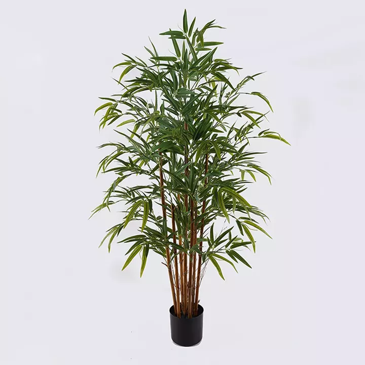 Decorative plant in a pot Rhapis Palm Inart green D80x180cm