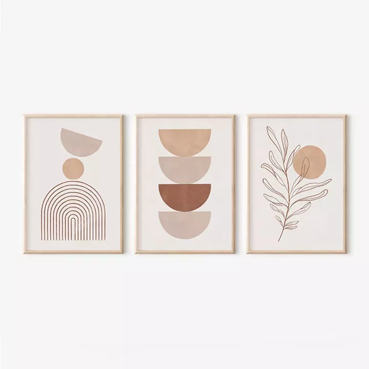 Wall art in frame Teronja pakoworld triptyque with digital print 33x1.5x48cm