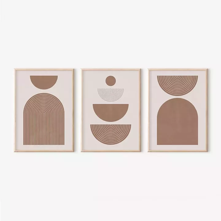 Πίνακας Loana pakoworld τρίπτυχος με ψηφιακή εκτύπωση και πλαίσιο 33x1.5x48εκ