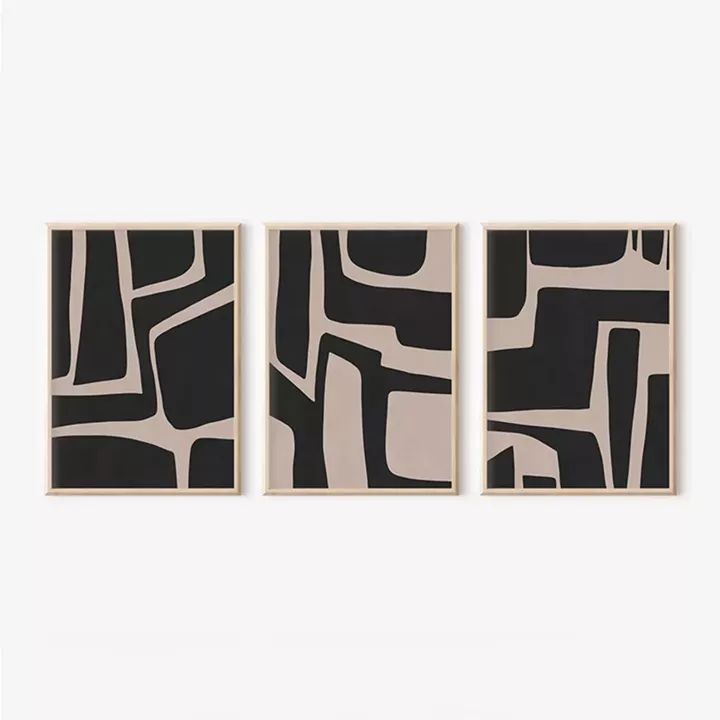 Πίνακας Jelenta  pakoworld τρίπτυχος με ψηφιακή εκτύπωση και πλαίσιο 33x1.5x48εκ