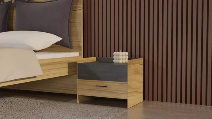 Σετ υπνοδωματίου ''Sierra'' μελί