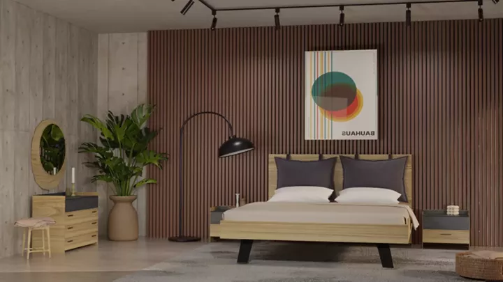 Σετ υπνοδωματίου ''Sierra'' μελί