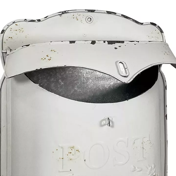 Artekko Mailbox Λευκό Μεταλλικό Γραμματοκιβώτιο (27x10x40)cm