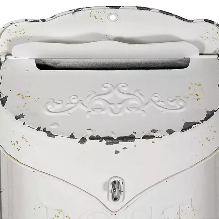 Artekko Mailbox Λευκό Μεταλλικό Γραμματοκιβώτιο (27x10x40)cm