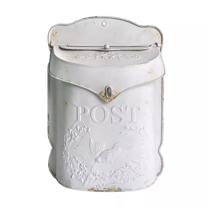 Artekko Mailbox Λευκό Μεταλλικό Γραμματοκιβώτιο (27x10x40)cm