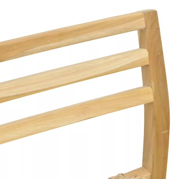 Tuga chair pakoworld teak wood-pe rope frame in natural shade 50x58x86cm