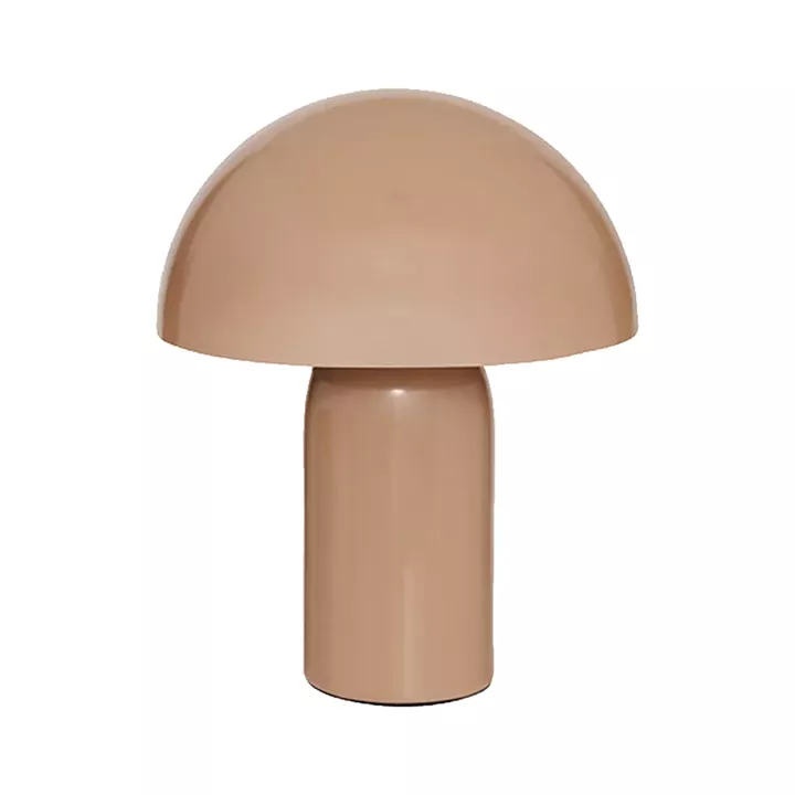 Table lamp Mushi pakoworld metal in beige color D20x24,5cm