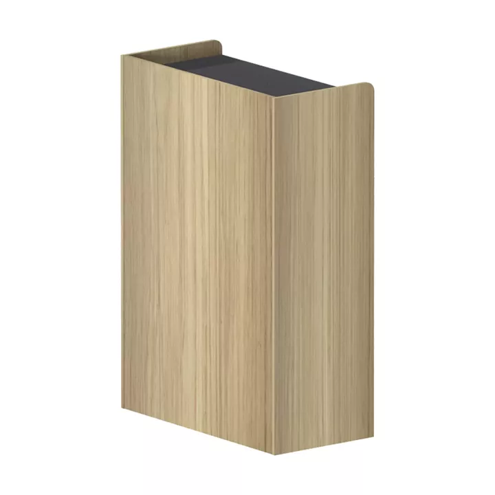 Ντουλάπι γραφείου χαμηλό Lotus pakoworld σε φυσική-ανθρακί απόχρωση 80x40x120εκ