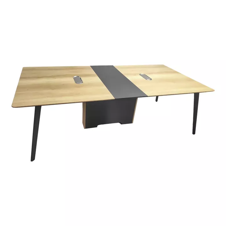Meeting table professional Denith pakoworld dark grey-natural 240x120x75cm