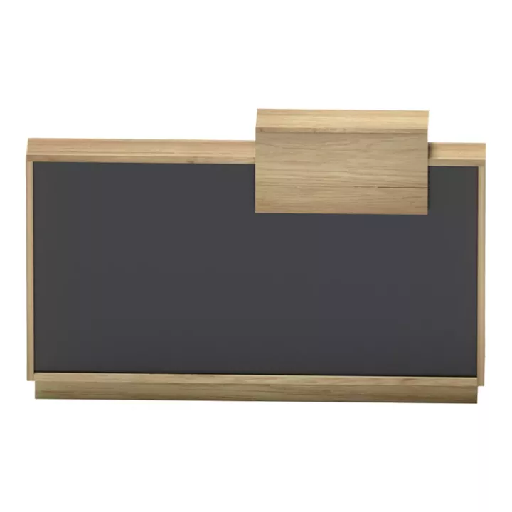 Reception desk Lotus pakoworld in natural-antracite color 160x60x105cm
