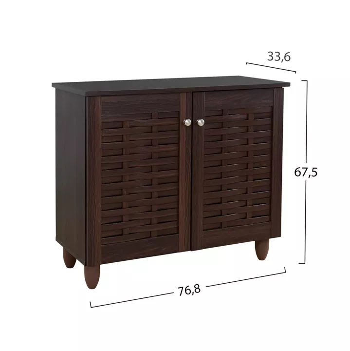 Shoe Cabinet Wooden HM2208.01 Wenge 77x34x67.5Hcm.