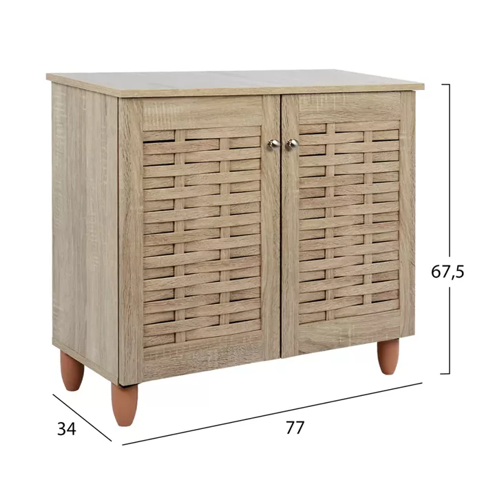 Shoe Cabinet Wooden HM2208.02 sonama 77x34x67.5Hcm.