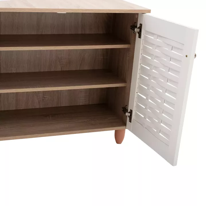 SHOE RACK HM2208.06 SONAMΑ-WHITE 77Χ34Χ67,5 cm.