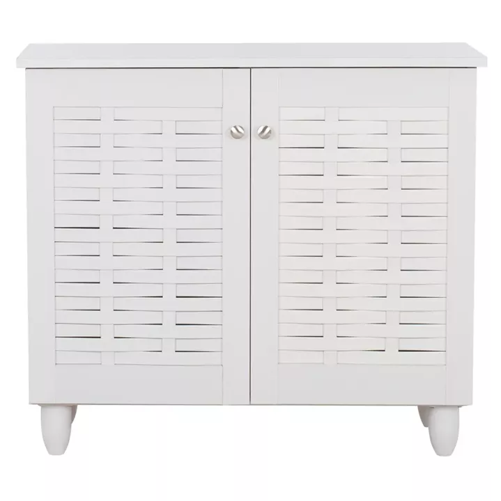 SHOE CABINET CASSIOPE MELAMINE WHITE WITH LEGS 77Χ34Χ67.5Hcm.HM2208.05
