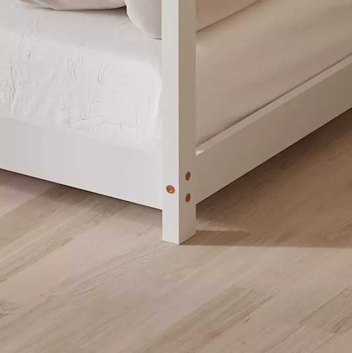 ΚΡΕΒΑΤΙ ΠΑΙΔΙΚΟ ΜΕ ΣΤΡΩΜΑ PEPE HM21302.01 ΞΥΛΟ ΠΕΥΚΟΥ ΣΕ ΛΕΥΚΟ--ΣΤΡΩΜΑ 90x190εκ