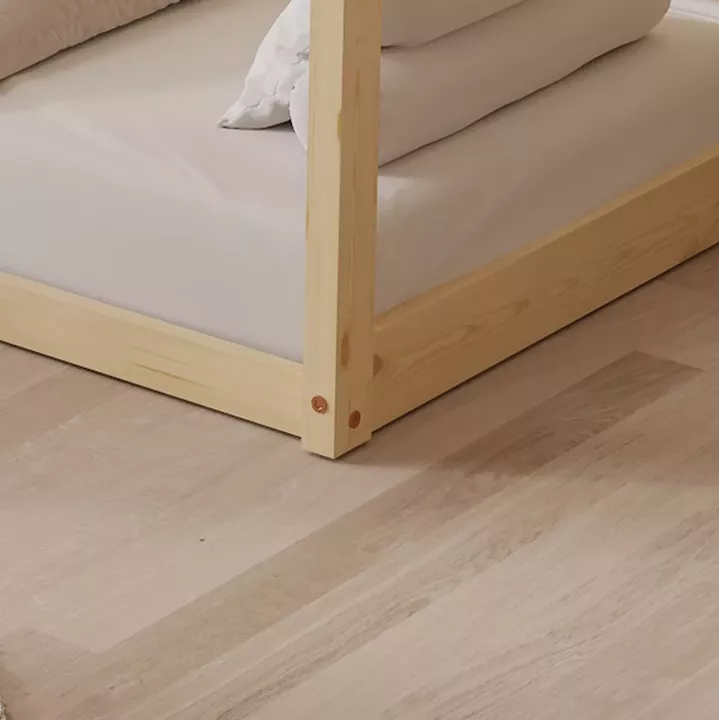 BED WITH MATTRESS PEPE HM21303 PINE WOOD IN NATURAL WOOD COLOR--MATTRESS 70x140cm